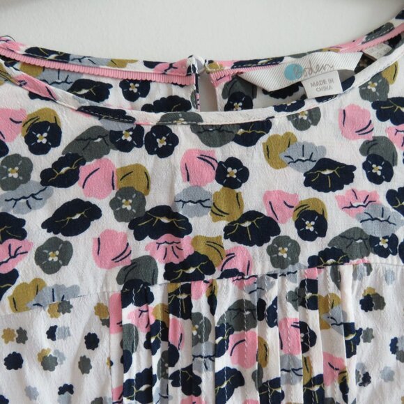 BODEN Hotchpotch Pintuck Shift Dress Floral Poppy Meadow Feminine Boho Size US 6 - Picture 6 of 15